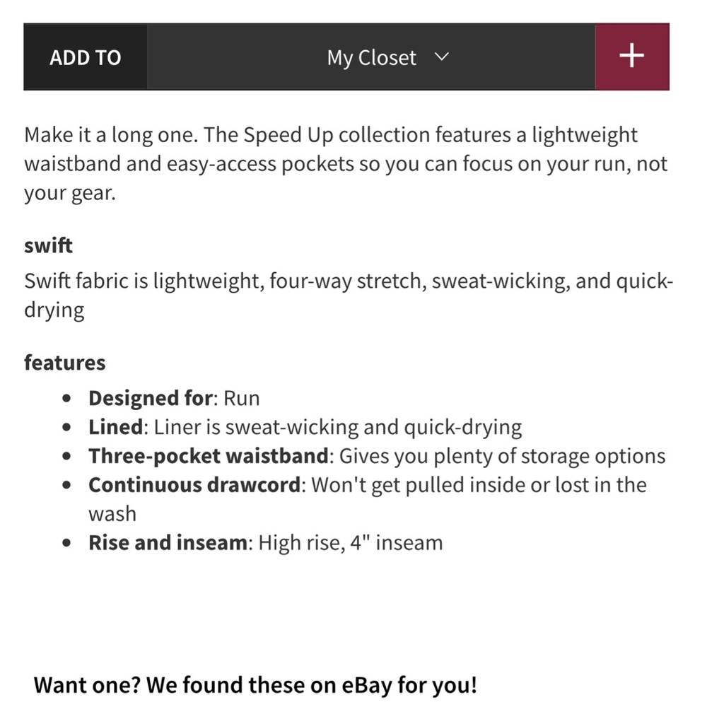 Lululemon speed up short 4” - Picture 5 of 10